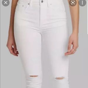 Wild fable white jeans slit knees